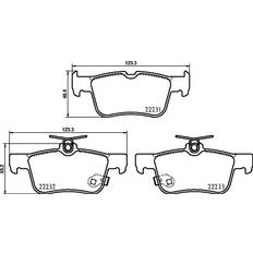 Pièces de Vélo Brembo Jeu de Plaquettes de Frein P 24 217 Kit S-Max Mk2, Galaxy Mk3 MPV, KUGA 2