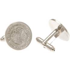 Sølv Mansjettknapper Celtic FC Silver Plated Crest Cufflinks Multicoloured