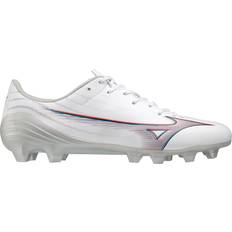 Mizuno Men Soccer Shoes Mizuno Alpha Select FG Firm Ground Soccer Cleats White/Ignition-10.5 no color