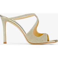 Jimmy Choo 42 ½ Sandaler med hæl Jimmy Choo Læder Hælede Tøfler Anise - Grå