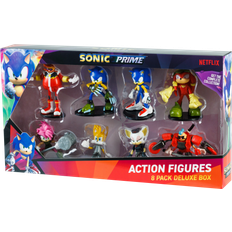 Sonic prime figurer Netflix Sonic Prime Action Figures Deluxe Box 8 Pack