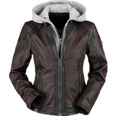 Angy W18 LASANV Leather Jacket dark red