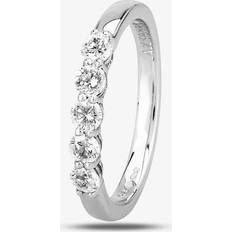1888 Collection Platinum 0.50ct Five-Stone Diamond Ring HET1001.50CT PLUS F-G/SI1-SI2/0.50ct