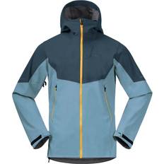 Bergans Men's Senja Hybrid Softshell Jacket spring 2023 XXL, Smoke Blue/Orion Blue/Light Golden Yellow