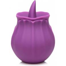 XR Brands Bloomgasm Wild Violet Licking Silicone Stimulator Purple