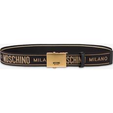 Poliammide Cinture Moschino grosgrain logo belt men Polyamide/Polyester Black