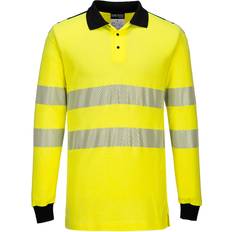 Akryl Polotrøjer Portwest FR702 Flammehæmmende hi-vis poloshirts Gul/Navy