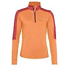 Ropa Vaude Livigno Halfzip II Forro Polar Mujer - Naranja