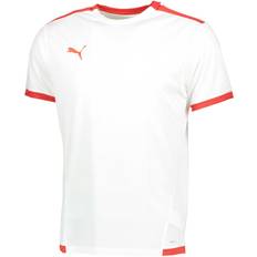 Puma Tränings T-Shirt teamLIGA Vit/Röd Vit