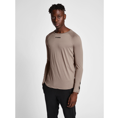 Men - Mesh T-shirts Hummel Bow Long Sleeve T-shirt Brown Man