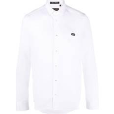 Philipp Plein Shirts Philipp Plein Gothic Banner long-sleeve shirt men Cotton White