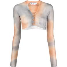 Off-White Cardigans Off-White tie-dye cropped cardigan women Polyester/Polyamide Orange