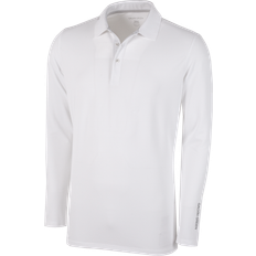 Galvin Green Ventil8 Plus Long Sleeved Polo Shirt White