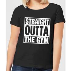 Straight - Women T-shirts By IWOOT Straight Outta the Gym Women's T-Shirt Black