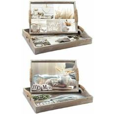 Dkd Home Decor - Serving Tray 2pcs