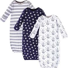 Nightgowns Hudson Baby Unisex Baby Cotton Gowns Rocket Ship, 0-6 Months