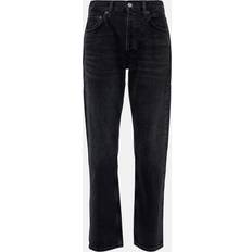 W23 Byxor Agolde Parker Long mid-rise straight jeans black