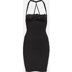Jacquemus Mini Kjole Med Rynke Detalje Uld - Sort