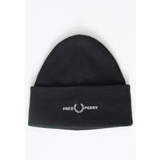 Fred Perry Unisex Accessories Fred Perry Mens Accessories Graphic Beanie Hat in Green One