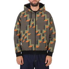 Marcelo Burlon Färgglad Logotyp Dragkedja Sweatshirt - Green