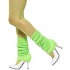 Damen - Grün Armwärmer & Beinwärmer Smiffys Neon Green Leg Warmers Green