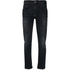 Philipp Plein Women Jeans Philipp Plein stonewashed straight-leg jeans women Polyester/Elastane/Cotton/Cotton Grey