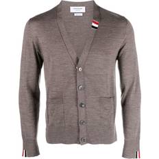 Brown - Men Cardigans Thom Browne button-up cardigan men Virgin Wool/Polyamide