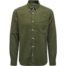 Only & Sons Onsgudmund Slim Overhemd Groen
