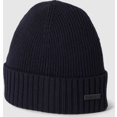 HUGO BOSS Femme Vêtements HUGO BOSS Black Fati Wool Beanie Men - Blue