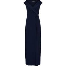 Elastan/Lycra/Spandex - Lange Kleider Lauren Ralph Lauren Abendkleid marine