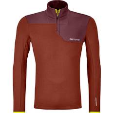 Ortovox Fleece Light Zip Neck Longsleeve - Oranje