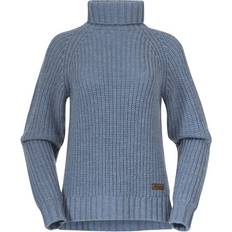 Bergans Damen Pullover Nordmarka Merino High Neck Hellblau