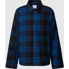 Clothing Calvin Klein Pure Flannel Sleep Shirt, Blue/Multi