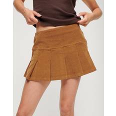 Corduroy - Women Skirts Superdry Vintage Pleated Cord Mini Skirt
