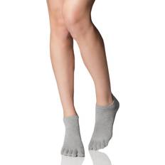 ToeSox Ropa ToeSox Pair Heather Grey Full Organic Cotton Low Rise Yoga Socks Ladies 910.5 Unisex