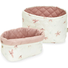 Cam Cam Copenhagen Quilted Storage Basket 2-pack Windflower Creme