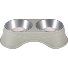 24.se Stainless Steel Double Food Bowl