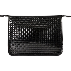 MZ Wallace Lacquered Woven Clutch - Black