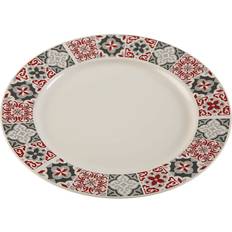 Maroon Flad Porcelænsservice