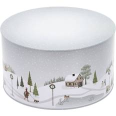 Blå Kakebokser Bastian Cookie Jar Set Winter 24.1 Arctic Ice/Woodrose Metal Kakeboks