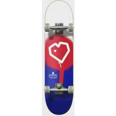 Blue Print Spray Heart V2 Complete Skateboard Red/Blue Red/Blue 7.75"