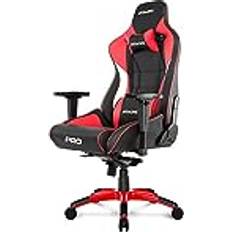 AKracing Master PRO Spelstol, PU-läder, Svart/Röd, 5 års tillverkargaranti