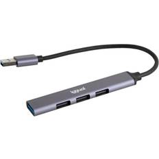 Concentradores USB Iggual Hub USB 3 Puertos USB 2.0 + 1 USB 3.0 Thin