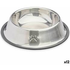 Mascow Hundmatare Silvrig Gummi Metall antal