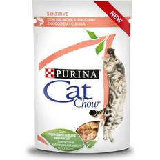 Purina Cats Pets Purina Cat Chow Sensitive Gig Salmon Zucchini