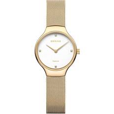 Bering Ure Bering Classic Diamond dameur gulddoublé meshlænke 26mm 3bar