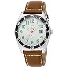 Master Time MTGA-10856-41L Radio Analogue Digital with Leather Strap, Strap