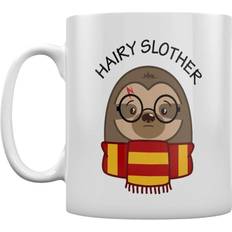 Avec Poignée Tasses à espresso Grindstore Hairy Slother Mug - Blanc Tasse à espresso