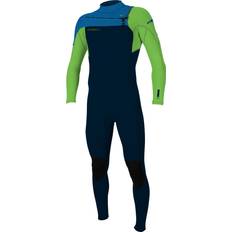 Swim & Water Sports O'Neill Youth Hammer 3/2mm Chest Zip Wetsuit Abyss/Dayglo/Ocean-Age Age