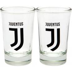 Transparent Verres à bière Juventus FC Crest Shot Glass Set (Pack of 2) - Noir Verre à bière